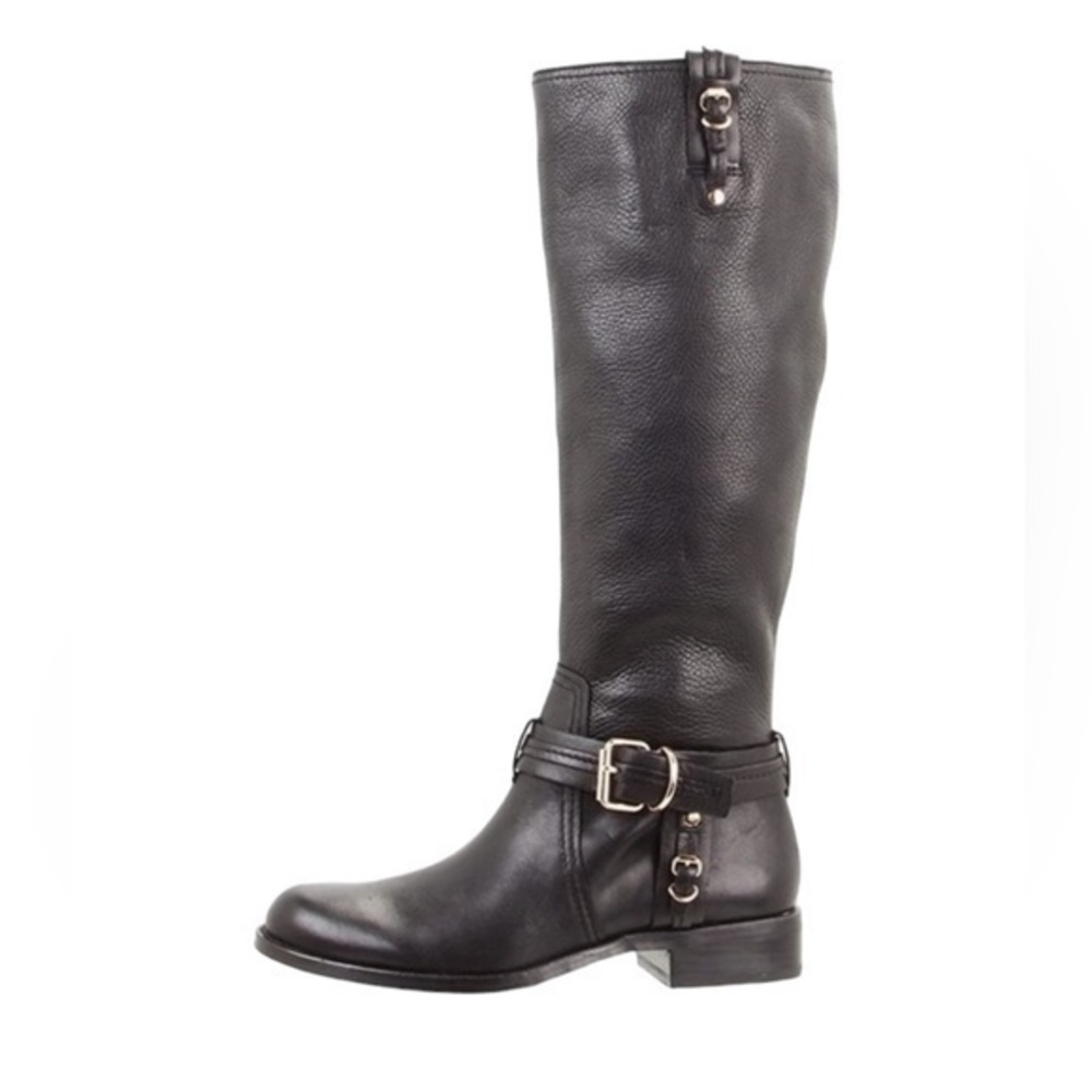 Vince Camuto Kabo Riding Equestrian Boots Leather Black Size 9.5